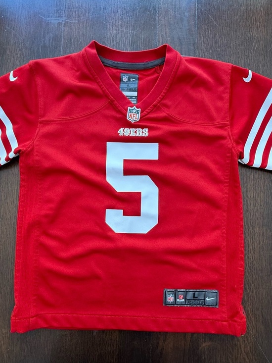 Nike Other - Nike Kids Trey Lance San Francisco 49ers Red N FL Jersey #5 youth large